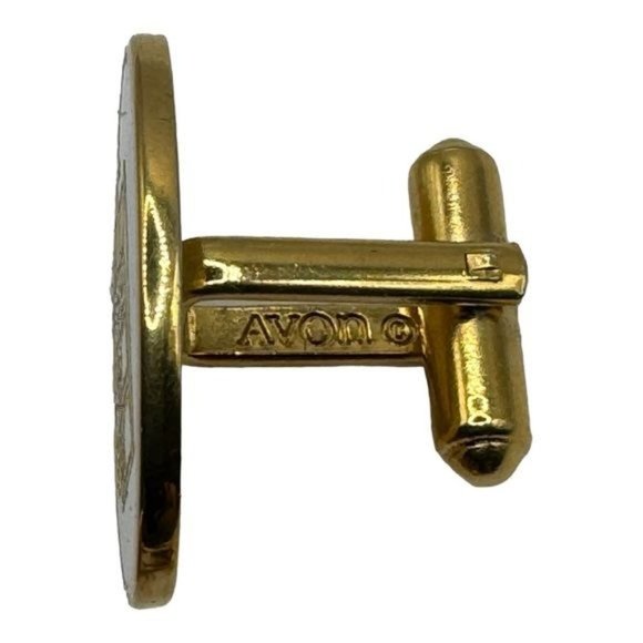 Avon Antique Woody Wagon Cuff Links - Signed Cuff Links - Vintage 1960 - 70s - Picture 7 of 10